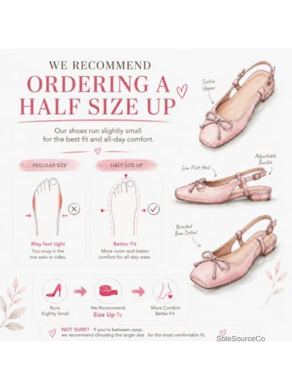 Women's Satin Ballet Flats Slingback Square Toe Bow Memory Foam Dressy Shoes - Picture 6 of 6